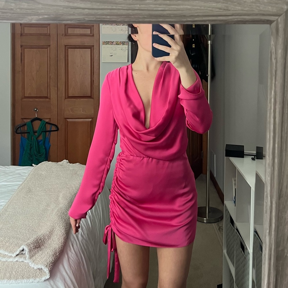 Ramy brook pink mini dress
